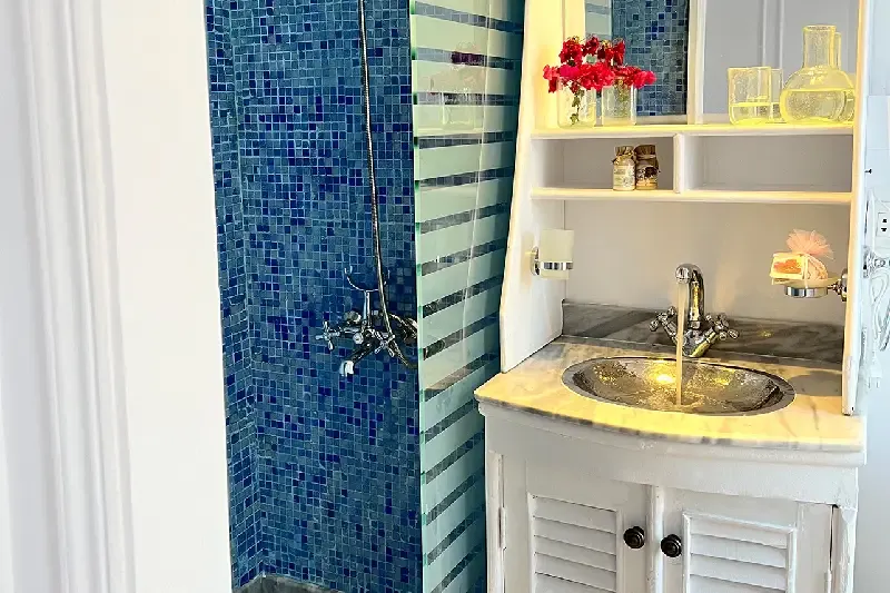 Bagno privato cabina Dahabeya Karnak Lazuli