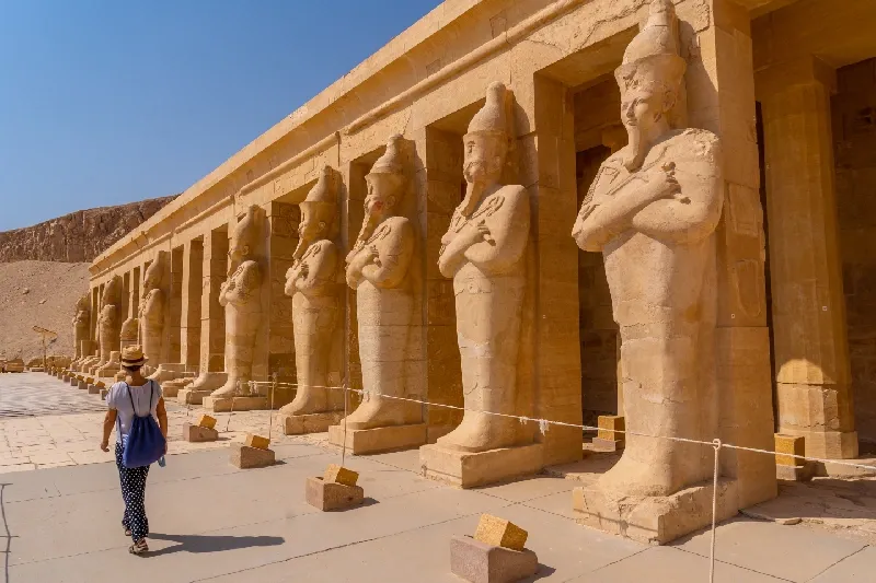 Templi di Luxor in Egitto durante le vacanze di Pasqua