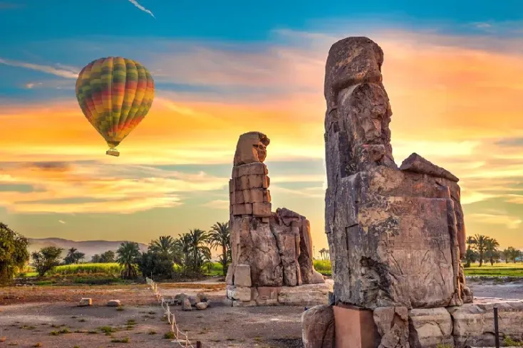 Luxor City Egypt, Colossi of Memnon