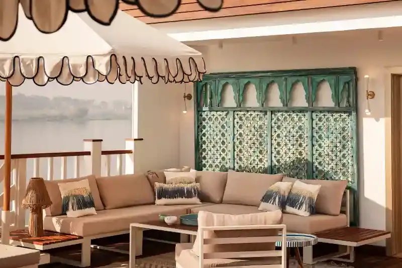 Zona Relax sul Nilo in Dahabeya Nebu Ra