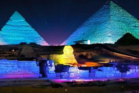 Sound And Light Show At Giza Pyramids
